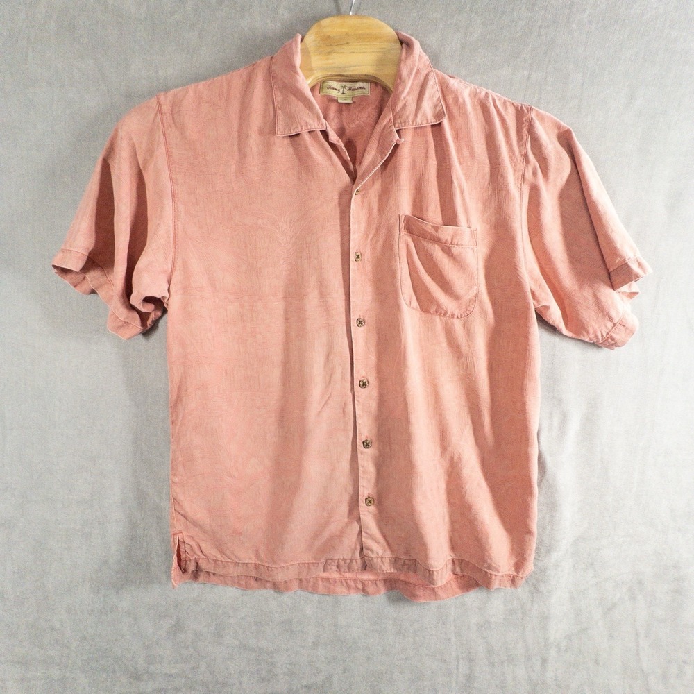Tommy Bahama Pink Short Sleeve Button-Down Shirt